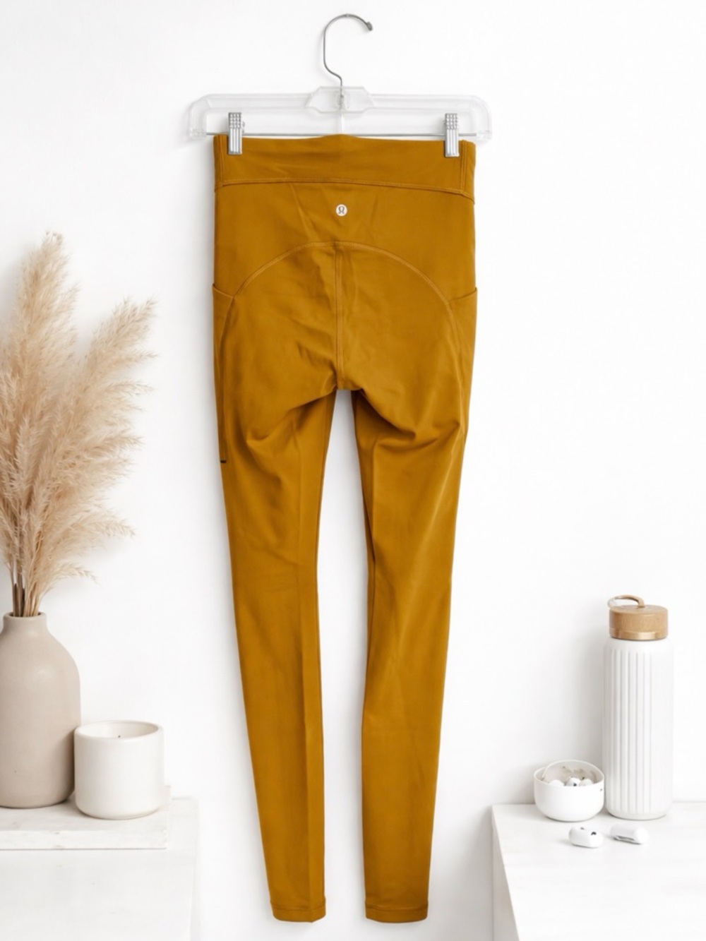 (4) Lululemon • Power Thru High Rise Tight 25” Gold Spice